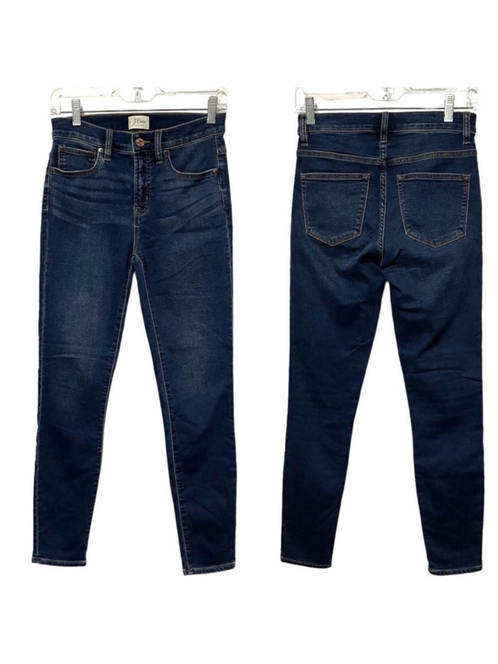 J. CREW 9” High Rise Jeggings Blue Indigo Wash 25